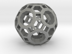 gmtrx lawal v2 truncated icosidodecahedron in Gray PA12
