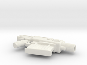 Bolt Pistol ver6inch in White Natural Versatile Plastic