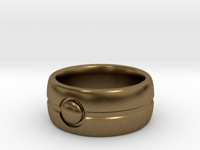 One Bead Ring - Size 23 in Natural Bronze