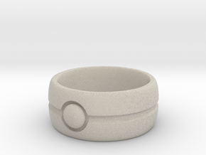 One Bead Ring - Size 23 in Natural Sandstone