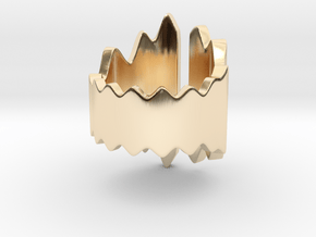 Wavy Open Ring (Size17) in 14K Yellow Gold