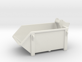 QC80 Schuttmulde 6m³ / container in White Natural Versatile Plastic: 1:50