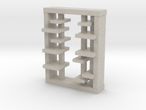 Modern Miniature 1:24 Rack in Natural Sandstone: 1:24