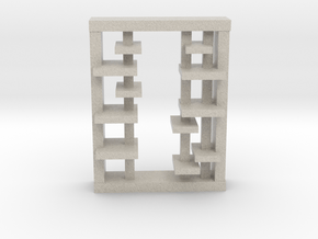 Modern Miniature 1:48 Rack in Natural Sandstone: 1:48 - O