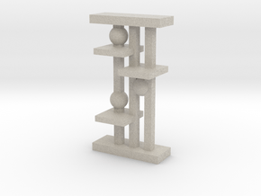 Modern Miniature 1:24 Rack in Natural Sandstone: 1:24