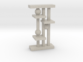 Modern Miniature 1:48 Rack in Natural Sandstone: 1:48 - O