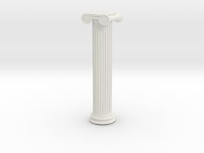 Greek Ionic Column 1/76 in White Natural Versatile Plastic
