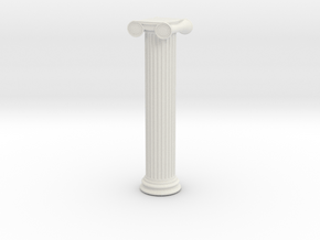 Greek Ionic Column 1/56 in White Natural Versatile Plastic
