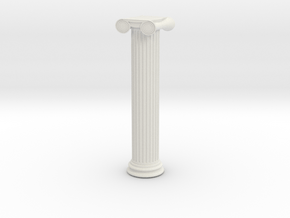 Greek Ionic Column 1/43 in White Natural Versatile Plastic