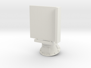 1/100 Scale AN/SPS-52 Radar in White Natural Versatile Plastic