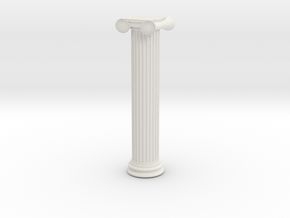 Greek Ionic Column 1/24 in White Natural Versatile Plastic