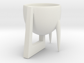 Cup 02 (small) in White Natural Versatile Plastic