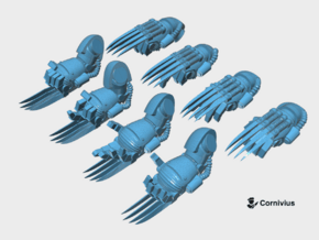 8x Base - Terminator Power Talons [Group 2] in Tan Fine Detail Plastic