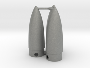 Classic estes-style nose cone BNC-5E x 3 in Gray PA12