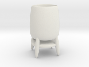 Cup 03 (small) in White Natural Versatile Plastic