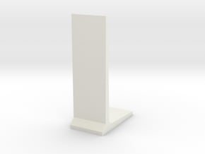 Retaining Concrete Wall 1/64 in White Natural Versatile Plastic