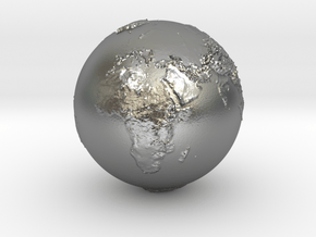 earth relieve in Natural Silver