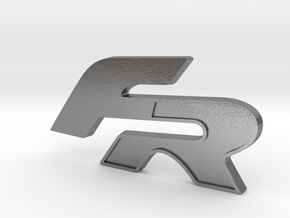 Pre-Facelift Front Grill S Badge FR Logo - Filled in Natural Silver
