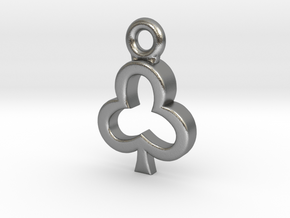 Club Charm / Pendant / Trinket in Natural Silver