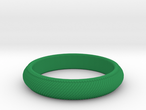 Ribbon Ring  in Green Processed Versatile Plastic