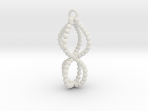 caged pendant  in White Natural Versatile Plastic