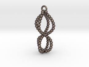 caged pendant  in Polished Bronzed-Silver Steel