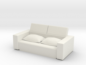 Sofa Bed (closed) 1/60 in White Natural Versatile Plastic