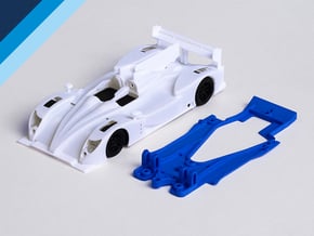 1/32 Oreca 03 Chassis for NSR pod in White Natural Versatile Plastic