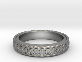 Circles Ring  in Natural Silver