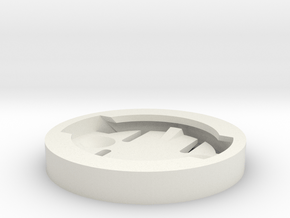 Garmin edge mount disk (compatible with mio) in White Natural Versatile Plastic