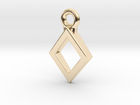 Diamond Charm / Pendant / Trinket in 14K Yellow Gold