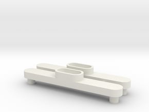 Traxxas Sledgehammer body post mount set 1814 in White Natural Versatile Plastic