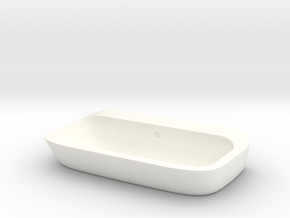 Bath sink counter-top 1:12, 1:24 in White Processed Versatile Plastic: 1:12