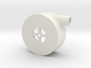 Tesla Turbine Casing in White Natural Versatile Plastic