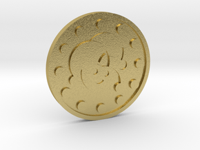 The Fool Coin in Natural Brass