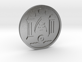 The High Priestess Coin in Natural Silver