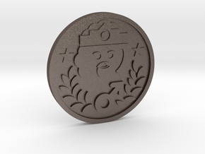 The Emperor Coin in Polished Bronzed-Silver Steel