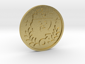 The Emperor Coin in Natural Brass