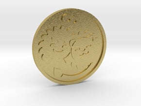 Strength Coin in Natural Brass