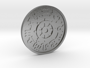 Wheel of Fortune Coin in Natural Silver