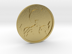 The Devil Coin in Natural Brass