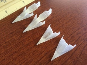 1/400 BOEING X-20 DYNA SOAR (4 VEHICLES) in Tan Fine Detail Plastic