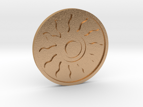 The Sun Coin in Natural Bronze