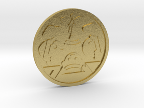 Judgement Coin in Natural Brass