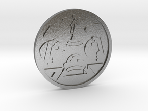 Judgement Coin in Natural Silver