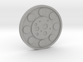 The Moon Coin in Aluminum