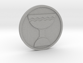 Ace of Cups Coin in Aluminum