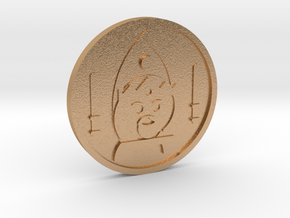 King of Wands Coin in Natural Bronze