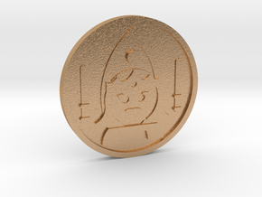 Queen of Wands Coin in Natural Bronze