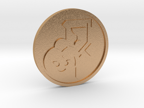 Page of Cups Coin in Natural Bronze